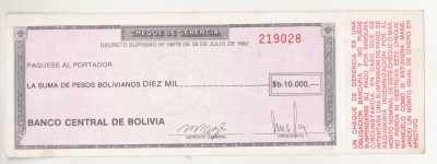 bnk bn Bolivia 5000 pesos bolvianos 1982 xf , pick 172 foto