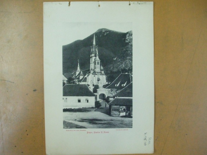 Brasov biserica Sf. Nicolae Fagaras cetatea 1904 Bucuresti Antoniu Socec