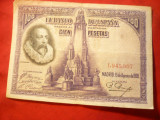 Bancnota 100 Pesetas 1928 Spania , cal.F.Buna