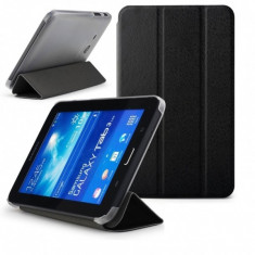 Husa de protectie flip cover SAMSUNG SM-T110 Galaxy Tab 3 Lite 7.0 inch, black foto