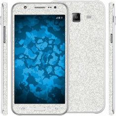 Folie autocolanta cu sclipici pentru Samsung Galaxy J7 J710 2016, argintiu foto