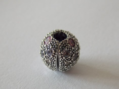 Talisman Pandora autentic 791286PCZMX Stele in Spatiu Roz Pal foto