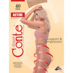 Ciorap semimat compresiv si modelator Active 40 Den,Conte Elegant foto