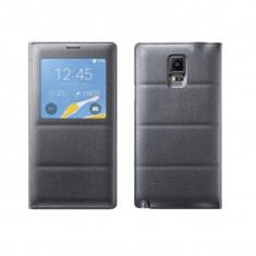 Husa S-View pentru Samsung Galaxy Note 4, negru foto