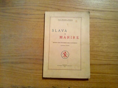SLAVA si MARIRE * Studiu de Documentare Liturgica - Paraschiv Angelescu - 1939 foto