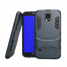 Husa hibrid g-shock pentru Samsung Galaxy Note 4, dark blue foto