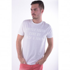 Tricou Bumbac Jack&amp;amp;Jones Core Sharp Slim Fit Alb foto