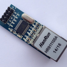 Mini ENC28J60 Ethernet LAN Network Module pentru Arduino (e.524)