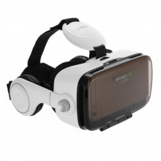 Ochelari VR case cu lentile 3D generatia 4.0 cu casti incorporate + + telecomanda/controler , alb foto