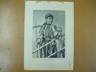 Bran costum national Brasov vedere 1904 Bucuresti Antoniu Socec foto