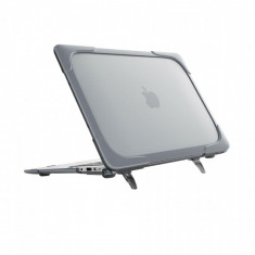 Carcasa din plastic pentru MacBook ProRetina 13 inch cu margini antisoc A1502 / A1425, gri foto