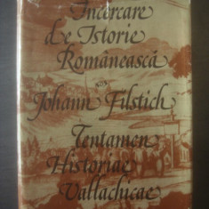 JOHANN FILSTICH - INCERCARE DE ISTORIE ROMANEASCA