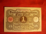 Bancnota Militara 1 Marca 1920 ,serie 3+6 cifre -Germania , cal.NC