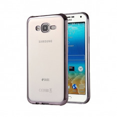 Husa din silicon Electroplating pentru Samsung Galaxy J5 J500 2015, negru foto