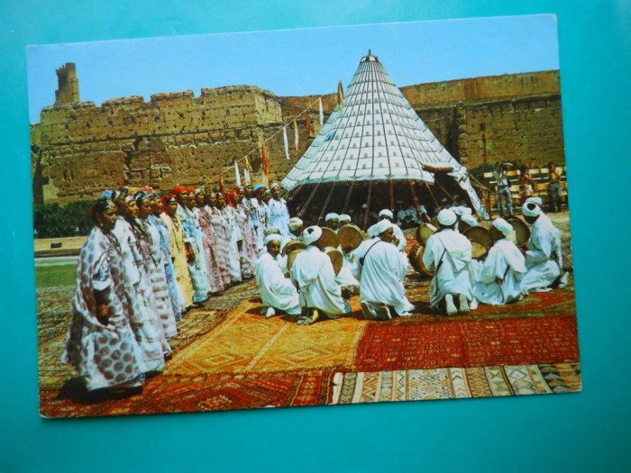 HOPCT 32673 MAROC FESTIVALUL NATIONAL DE FOLCLOR -NECIRCULATA foto mare HOPCT 32673 MAROC FESTIVALUL NATIONAL DE FOLCLOR -NECIRCULATA foto mare