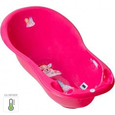 Cadita Piscot 102 cm Little Princess cu Senzor de Temperatura - Tega Baby - Roz foto