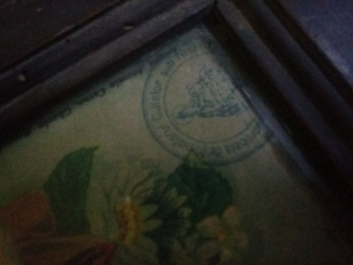 Icoana veche sfintita,marcata de Ministerul Cultelor,litografie veche,Tp.GRATUIT