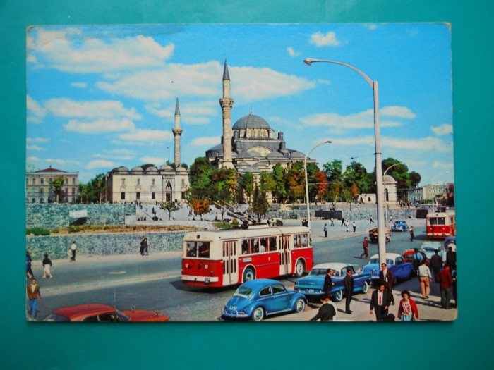 HOPCT 32657 TURCIA ISTANBUL /MOSCHEIA LUI BAIAZID II/ AUTOBUZ -NECIRCULATA foto mare HOPCT 32657 TURCIA ISTANBUL /MOSCHEIA LUI BAIAZID II/ AUTOBUZ -NECIRCULATA foto mare