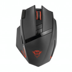 Mouse gaming wireless Trust GMS-504 , USB micro receiver , Optic , 2400 DPI , Negru/Rosu foto