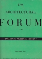 Revista Architectural Forum 1935 interbelica modernism 200 ilustratii reclame foto