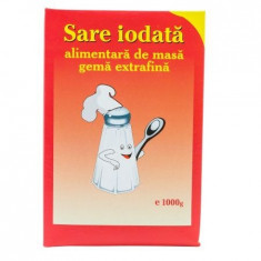 Sare alimentara de masa iodata gema extrafina Salrom, 1kg foto