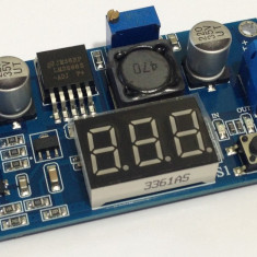 DC-DC converter step-down, IN: 4.0-40V, OUT: 1.3-37V, (2A) voltmetru (DC282)