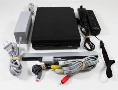 Wii Black MODAT + 32Gb/64Gb stick USB plin cu jocuri Mario Kart HDMI foto