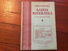 Revista / Gazeta matematica anul XCIV nr 8 / 1989 ! foto