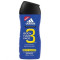 Gel de dus 3 in 1 adidas Sport Energy pentru corp, par si fata, Barbati, 400 ml