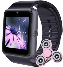 Ceas Smartwatch cu Telefon iUni GT07, Camera, BT, 1.54 inch, Aluminiu + Cadou Spinner foto