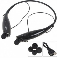 Casti Bluetooth Stereo Cu Dopuri,microfon Si Vibratii,tip Colier De Gat Kbp-730 foto