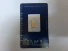 Lingou de aur 0.3g PAMP foto