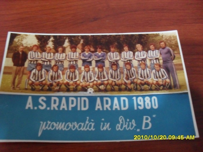 Foto Rapid Arad 1980 foto mare Foto Rapid Arad 1980 foto mare