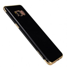 Husa Samsung Galaxy S8 - Glossy TPU Black and Gold foto
