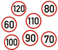 Sticker reflectorizant - SPEED LIMIT foto