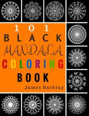 101 Black Mandala Coloring Book foto