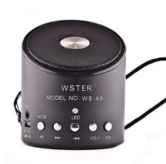 Boxa portabila WS-A9, 6 W, USB, LED foto