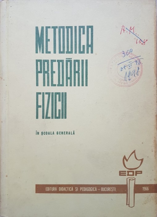 METODICA PREDARII FIZICII IN SCOALA GENERALA - Parteni Antoni Elena, Atanasiu foto mare METODICA PREDARII FIZICII IN SCOALA GENERALA - Parteni Antoni Elena, Atanasiu foto mare