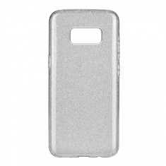 Husa silicon TPU Samsung Galaxy S8 G950 Forcell Shining Argintie foto