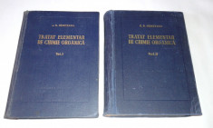 C.D.NENITESCU - TRATAT ELEMENTAR DE CHIMIE ORGANICA Vol.1.2., Ed.1956 si 1958 foto