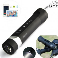 Gadget 7in1: lanterna, boxa, baterie externa, handsfree, mp3, speaker, radio foto
