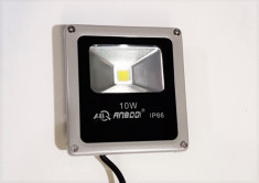Proiector slim 12v LED SMD 10w echivalent 100w cablu foto