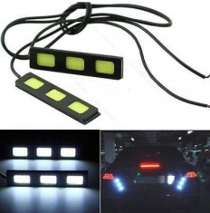 2 Buc Lampa auto pentru ceata 12V si 3 Led-uri COB 12W REZISTENTA LA APA foto