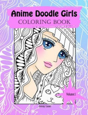 Anime Doodle Girls: Coloring Book foto