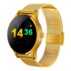 Ceas Smartwatch TC K88H Android si IOS, Metalic, Gold Edition foto