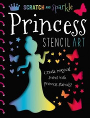 Scratch and Sparkle Princess Stencil Art foto