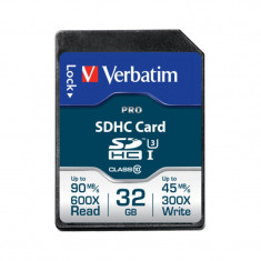 Card Verbatim SDHC Pro 32GB Clasa 10 UHS-I U3 foto