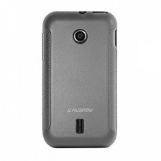 Husa silicon Allview A4 All Gri/Negru foto