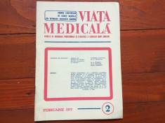 revista Viata Medicala - nr 2 / Februarie - anul 1977 !!! foto