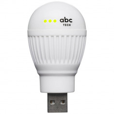ABC Tech USB Bulb Alb foto